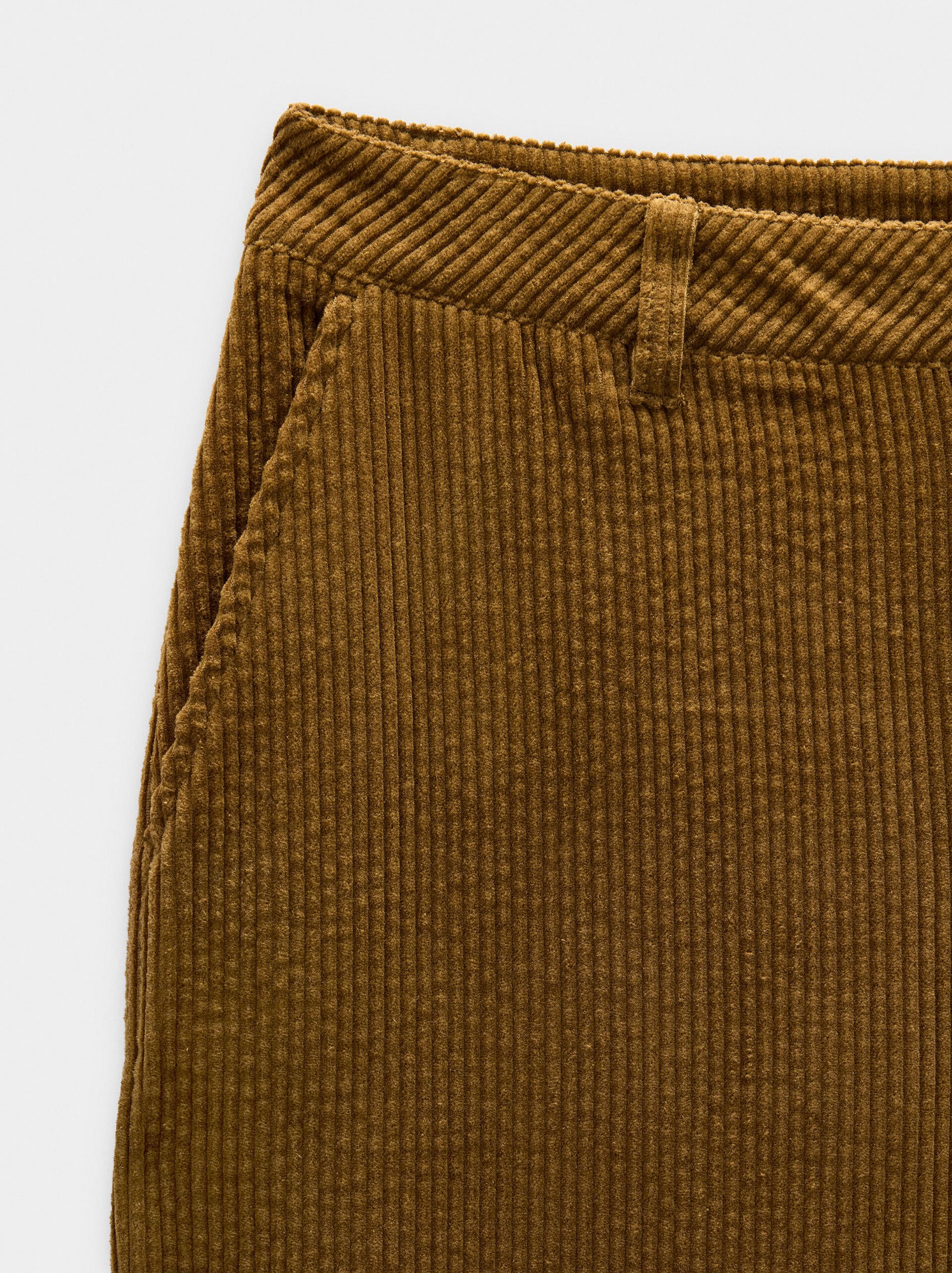 Pantalons en velours côtelé 100% coton image number 7.0