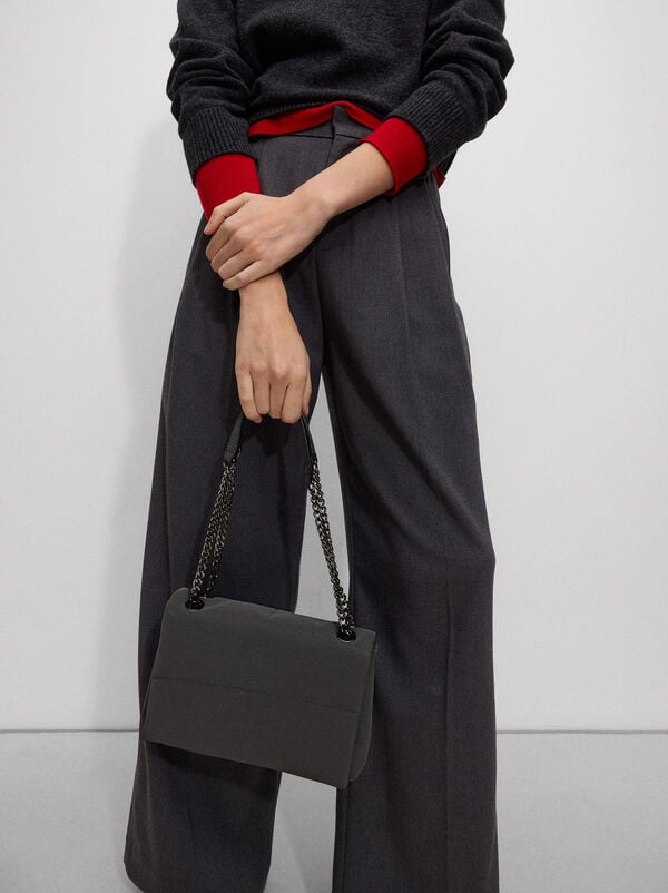 Shoulder bag with soft texture