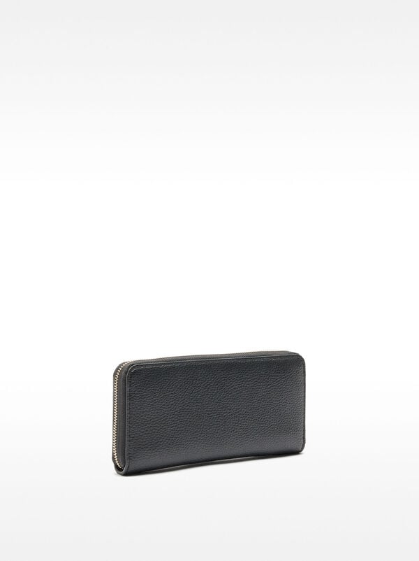 Wallet with zip fastening