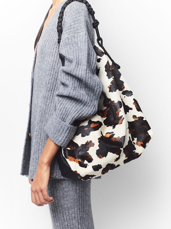 Animal Embossed Shoulder Bag, Multicolor, hi-res