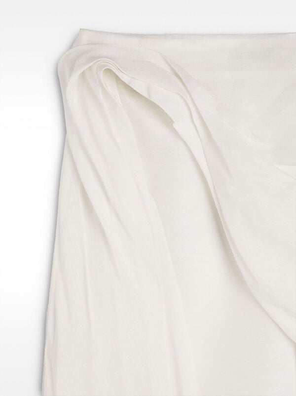 Draped short skirt