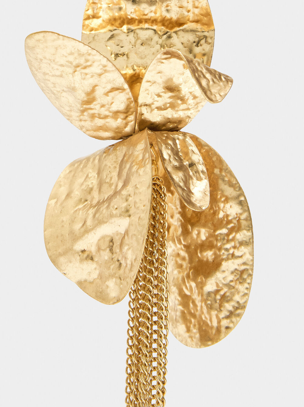 Long petal earrings