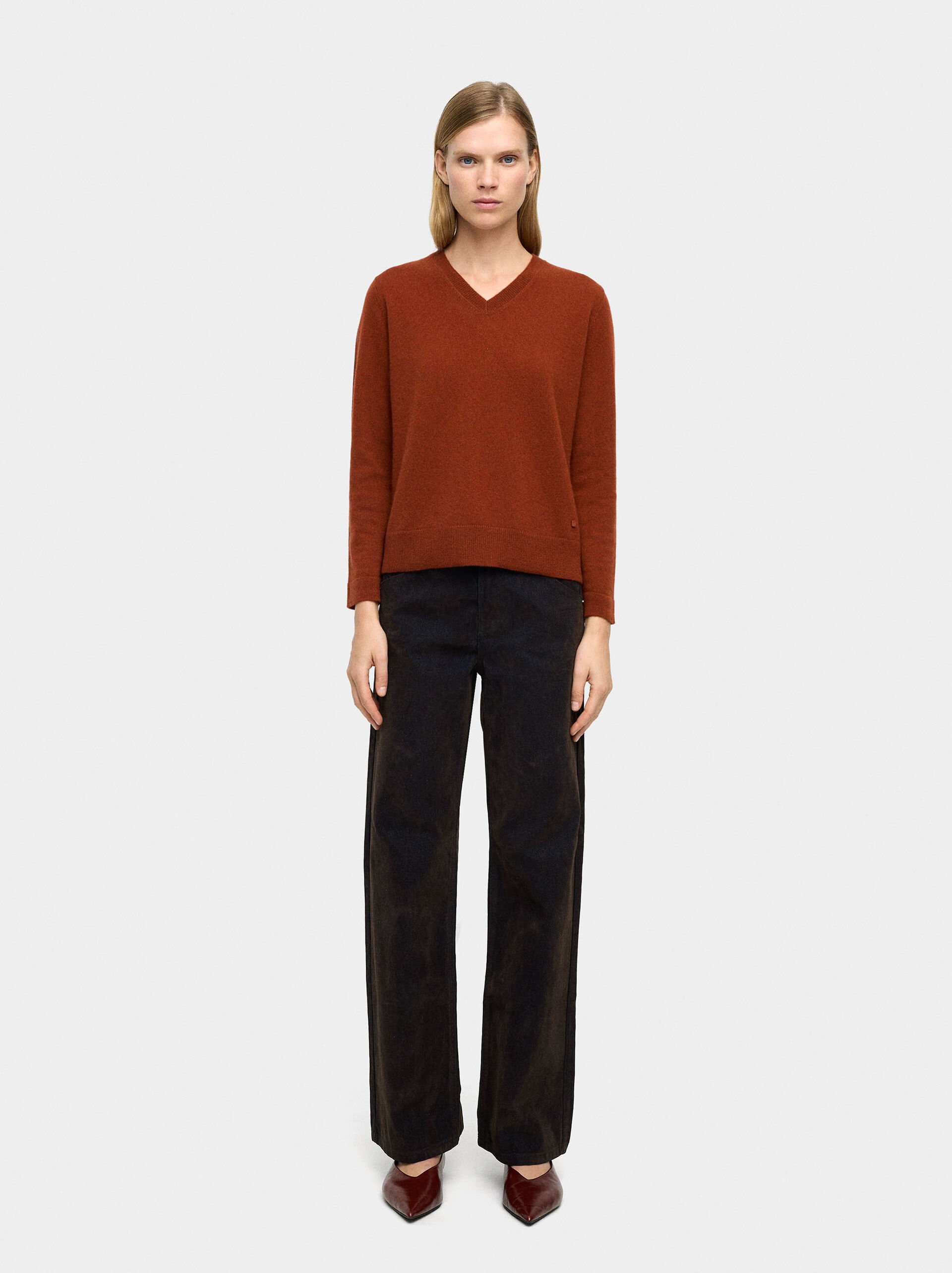 100% cashmere sweater image number 3.0
