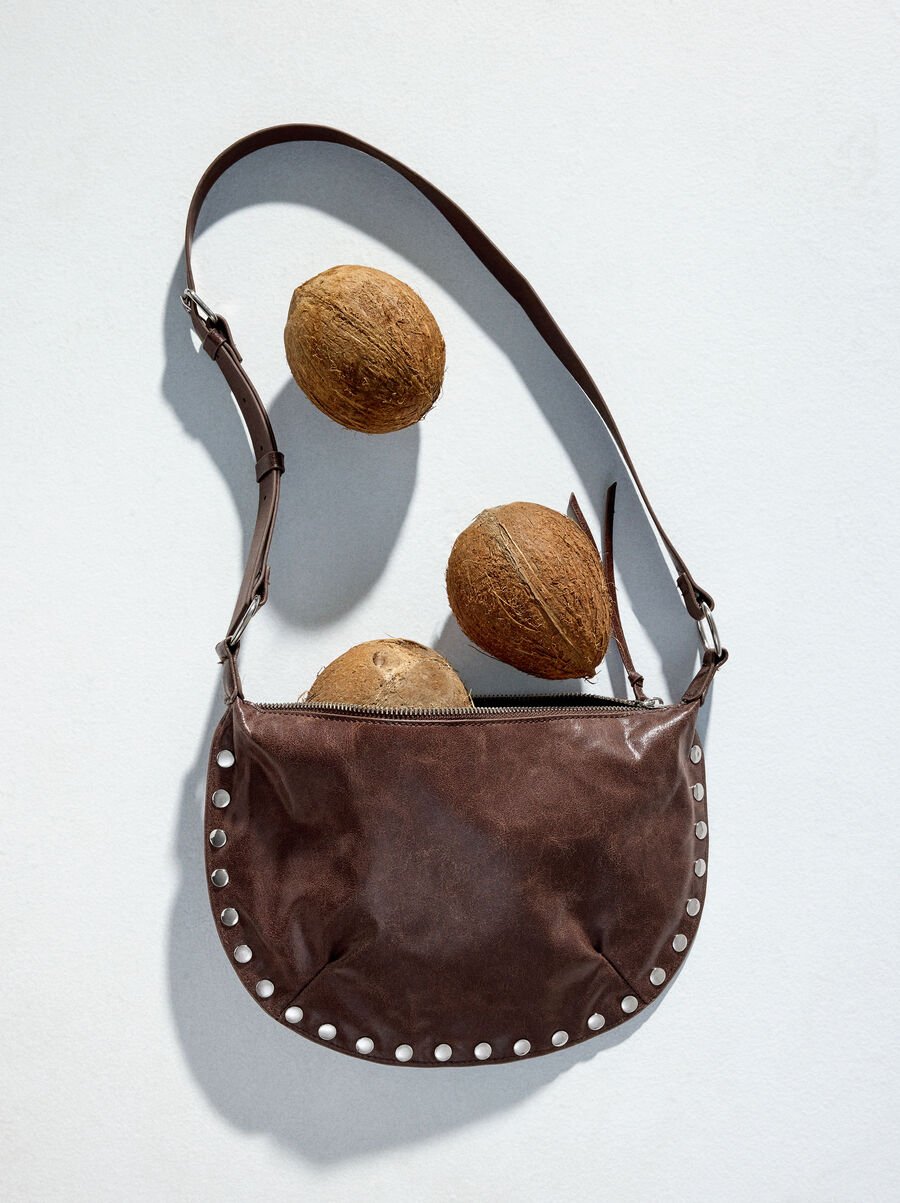Shoulder bag with studs