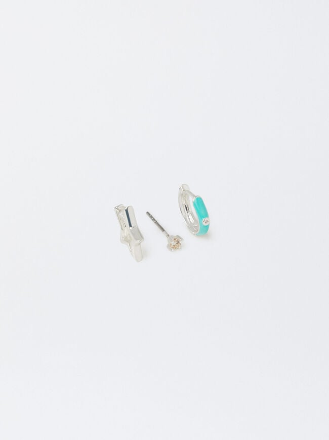 Set Of Enamel Earrings image number 0.0