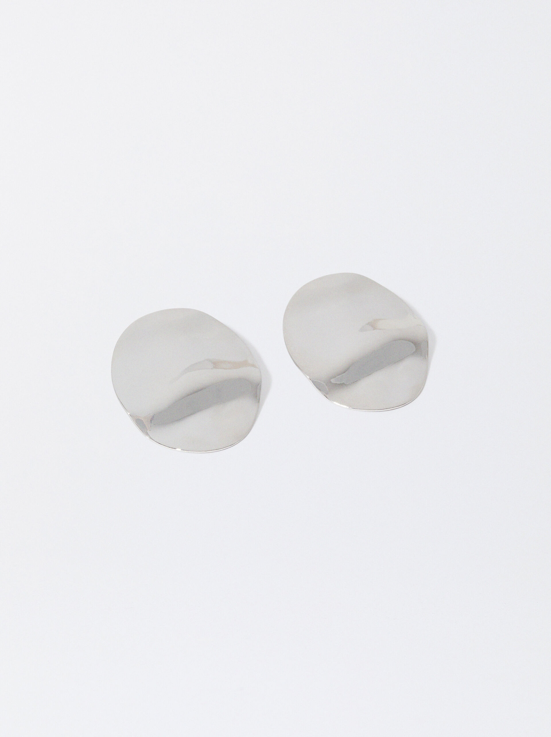 Embossed Silver Earrings image number 0.0
