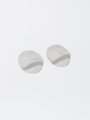 Erhabene Silberne Ohrringe image number 0.0