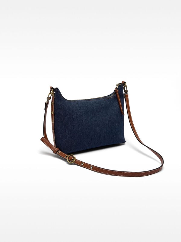 Denim shoulder bag