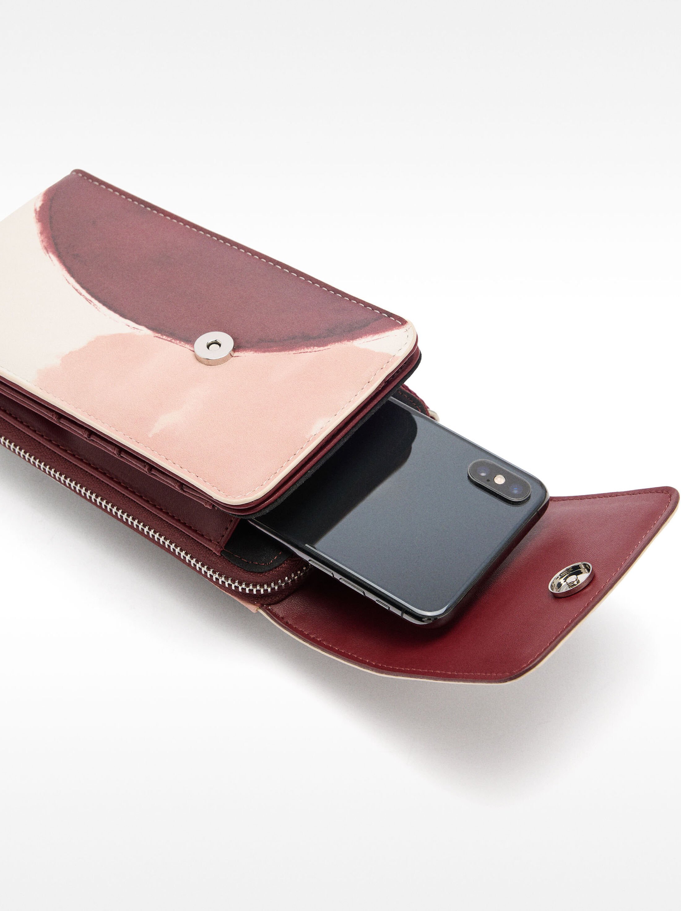 Watercolour effect mobile phone bag image number 3.0