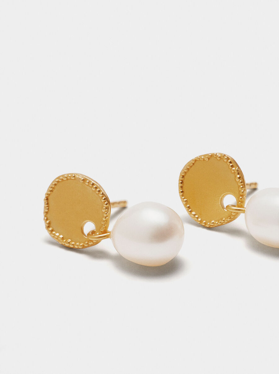 Earrings with freshwater pearls - 925 sterling silver