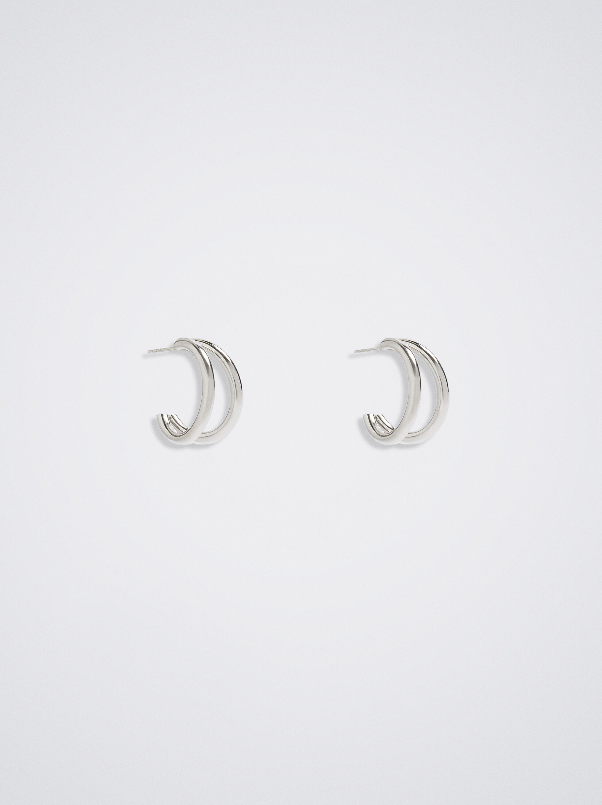 ChicSilver 925 Sterling Silver Polished Hoop Earrings (50mm Diameter) -  Walmart.com
