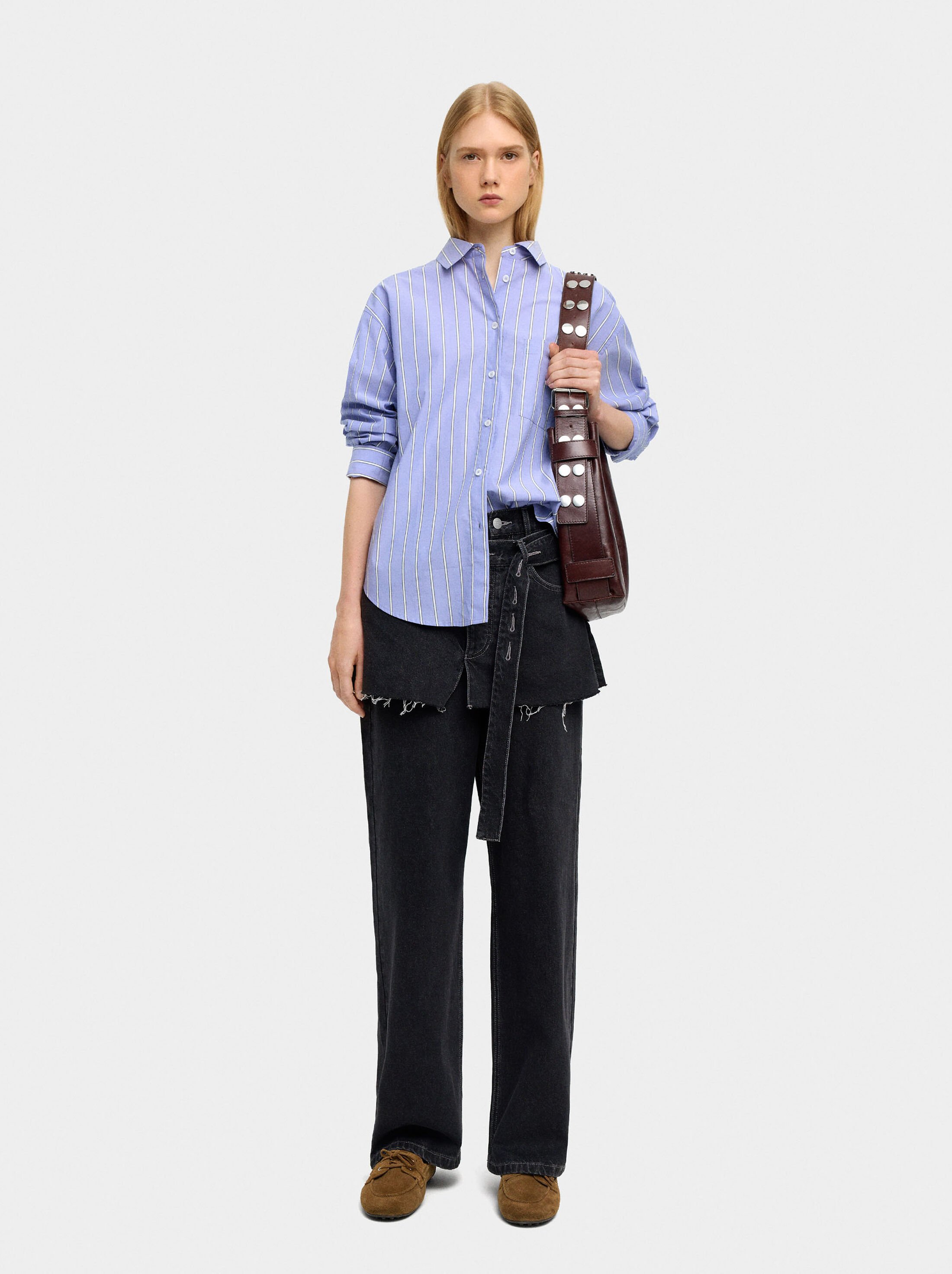 100% cotton striped shirt image number 0.0