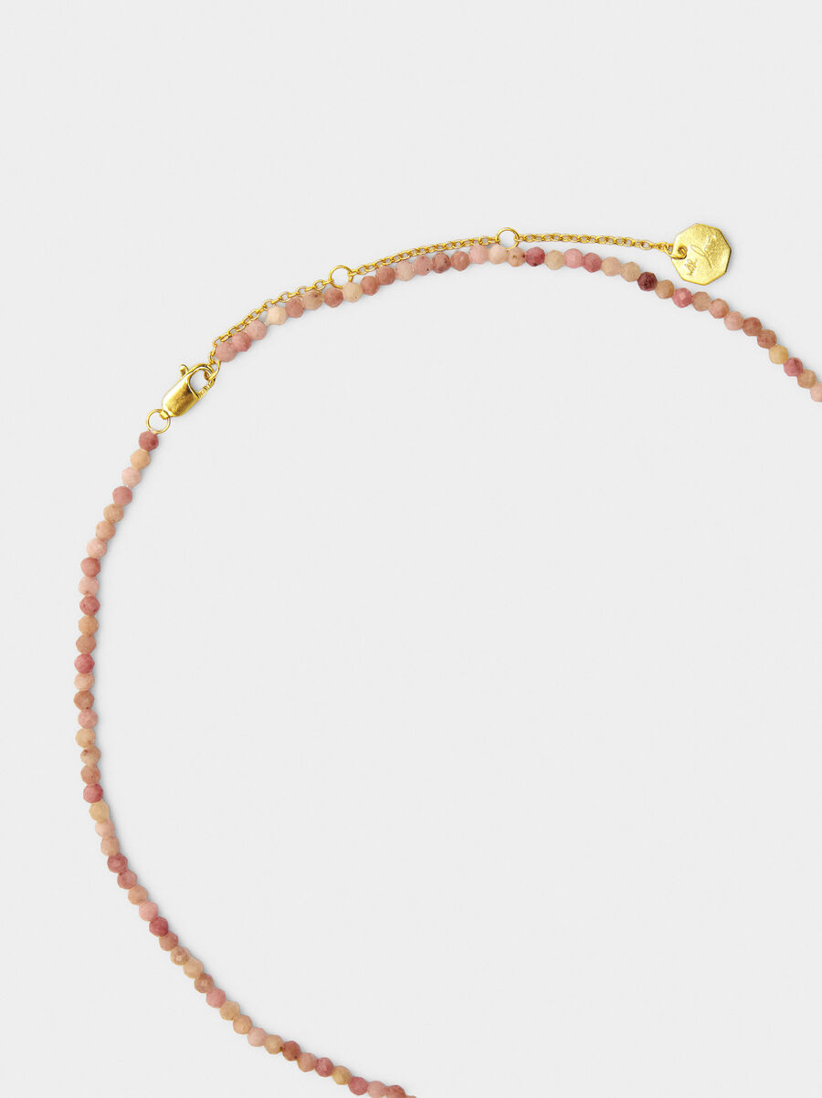 Necklace with stones - 925 sterling silver