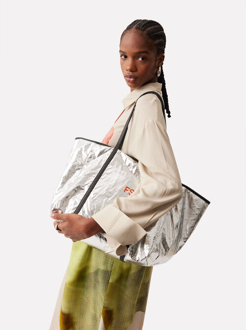 Personalized Metallic Shopper Bag L
