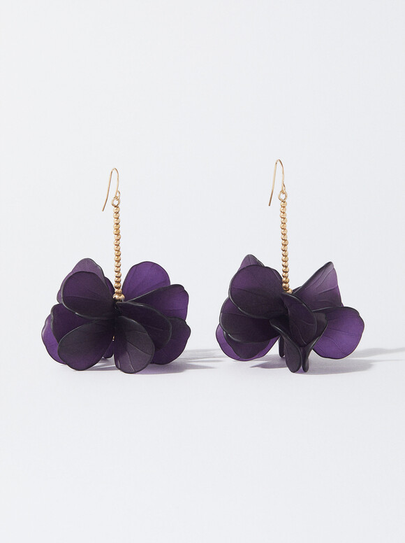 Flower Earrings Purple | Parfois