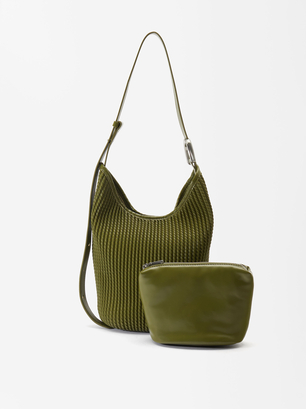 Everyday Shoulder Bag, Green, hi-res