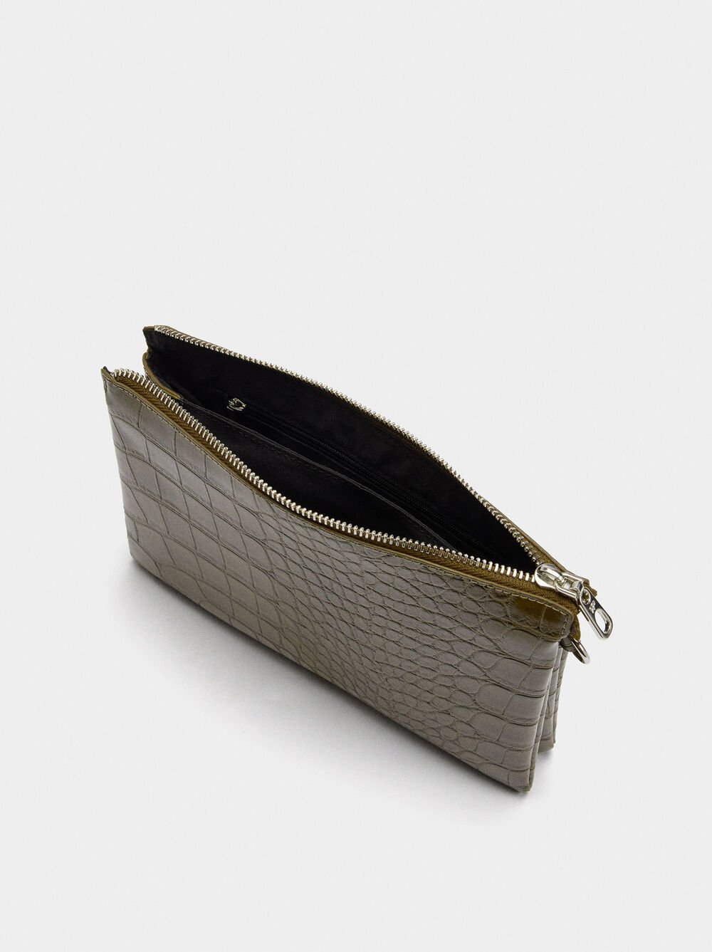 Crossbody bag with animal embossing