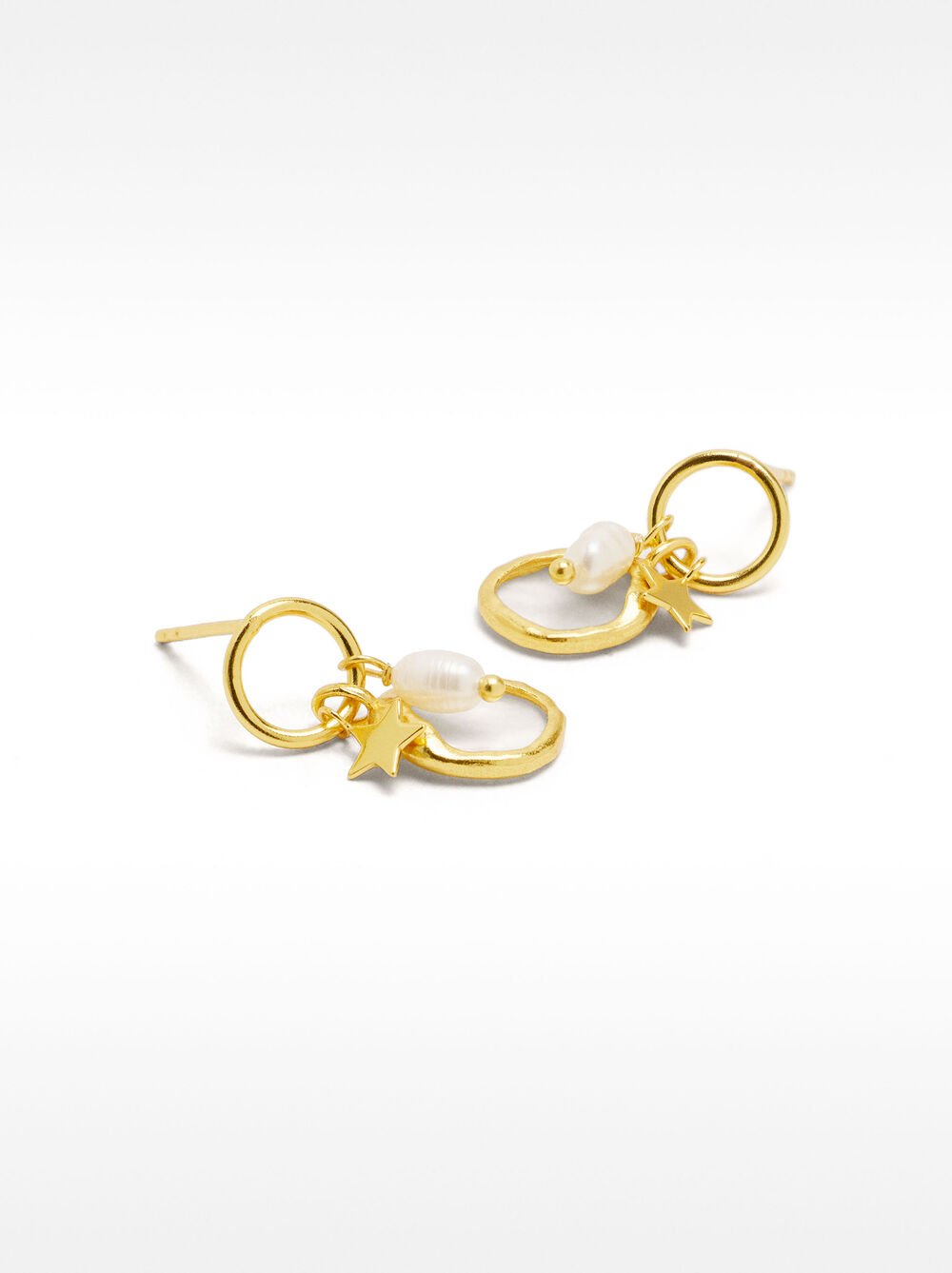 Pendientes con perlas - Plata de ley 925