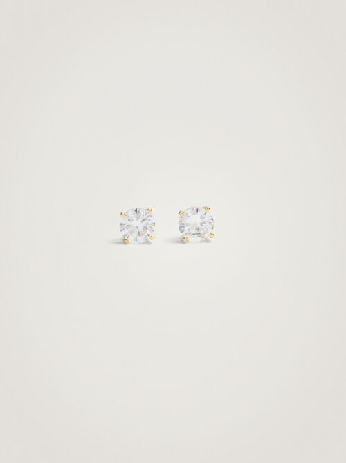 925 Silver Stud Earrings With Zirconia