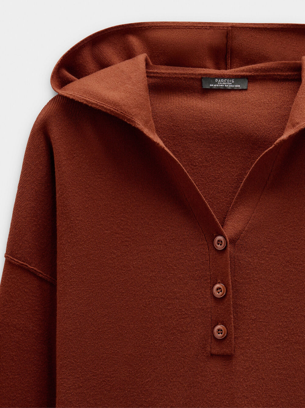 Maglione in maglia con cappuccio