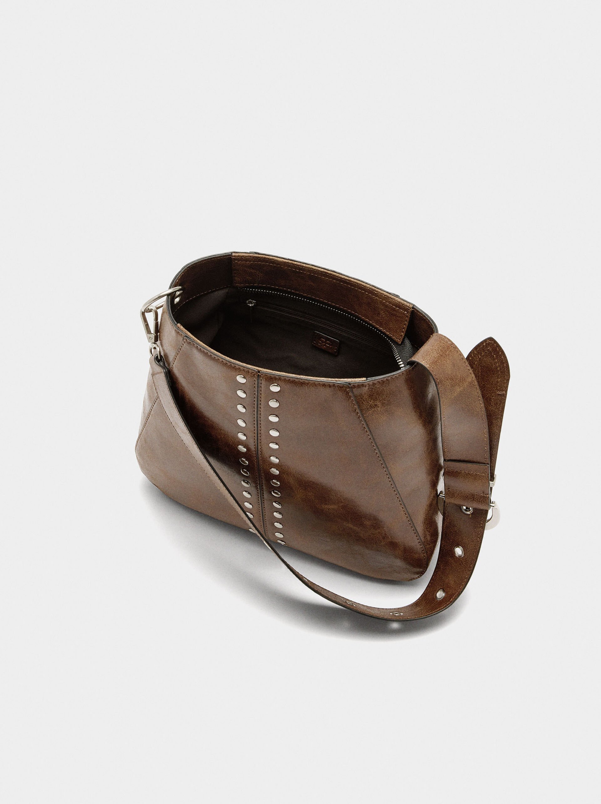 Shoulder bag with studs image number 3.0