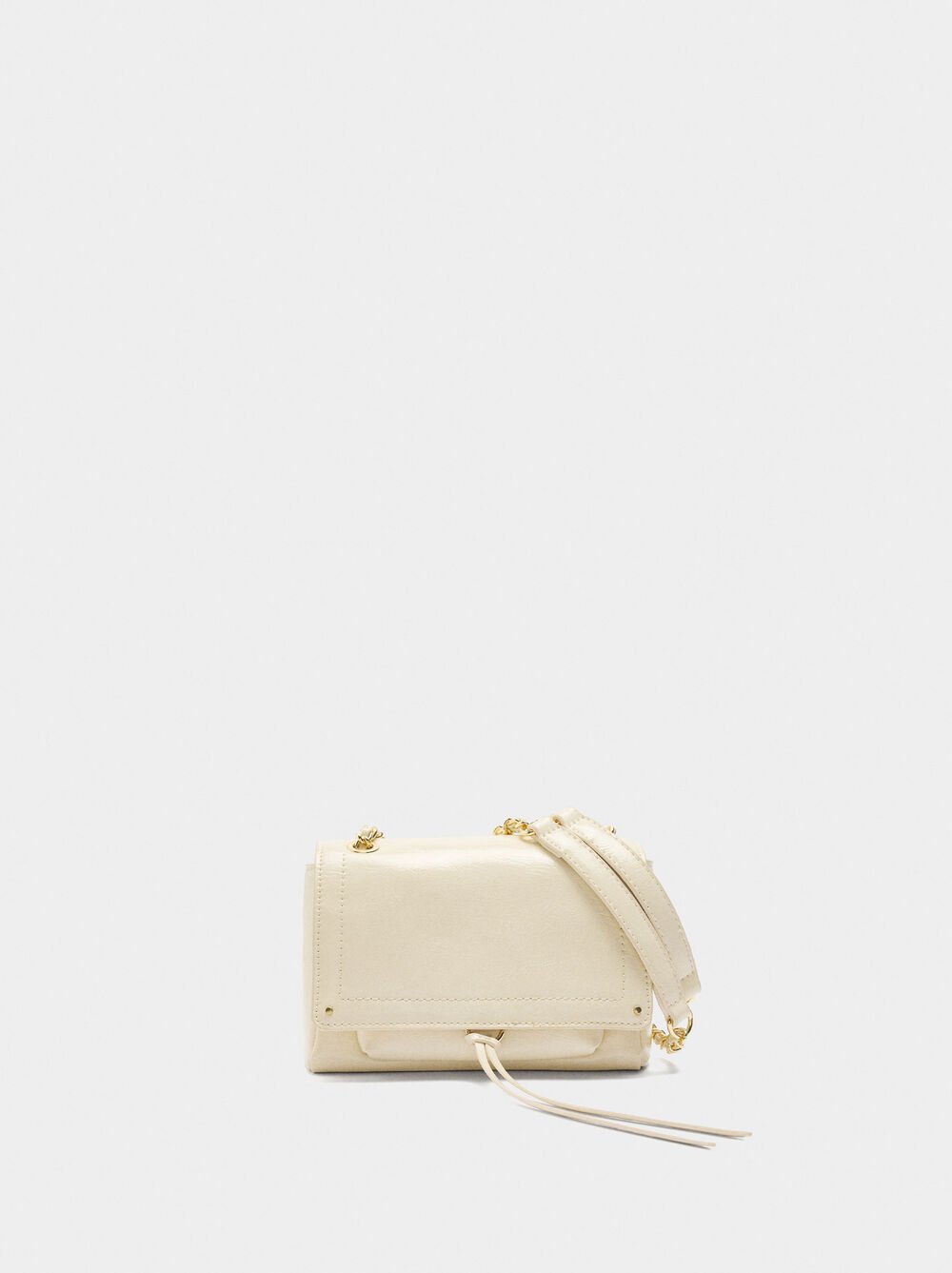 Bolso de hombro con solapa