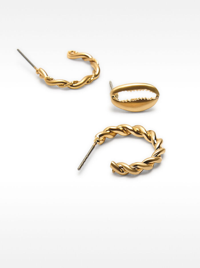 Set de pendientes de oro