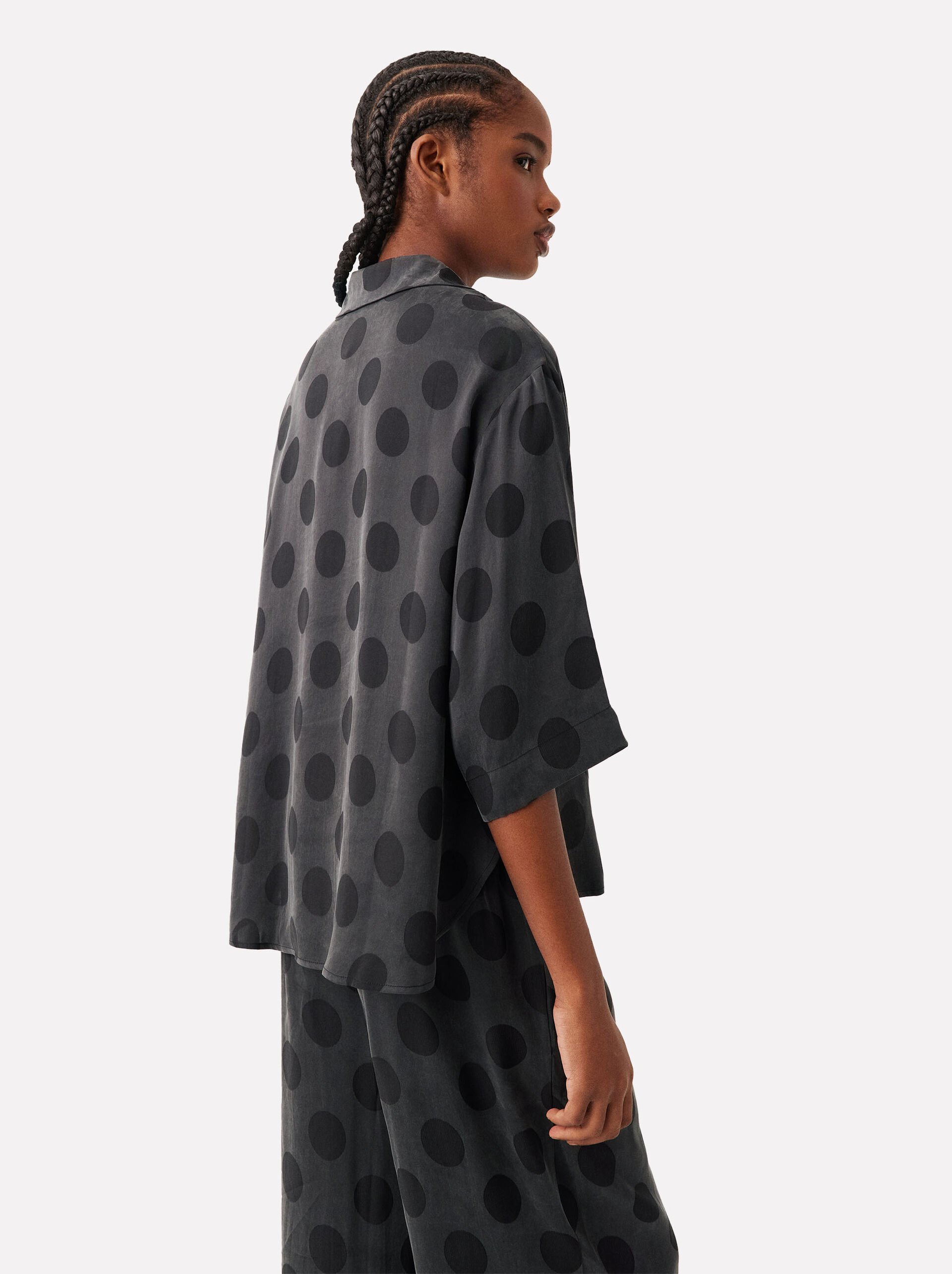 Online Exclusive - Polka Dot Lyocell Shirt image number 2.0