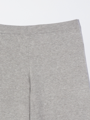 Knit Trousers, Grey, hi-res