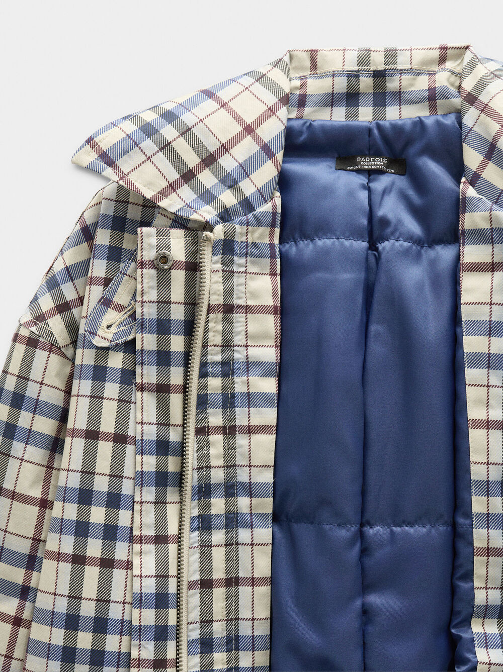 Jacket of cotton with squares