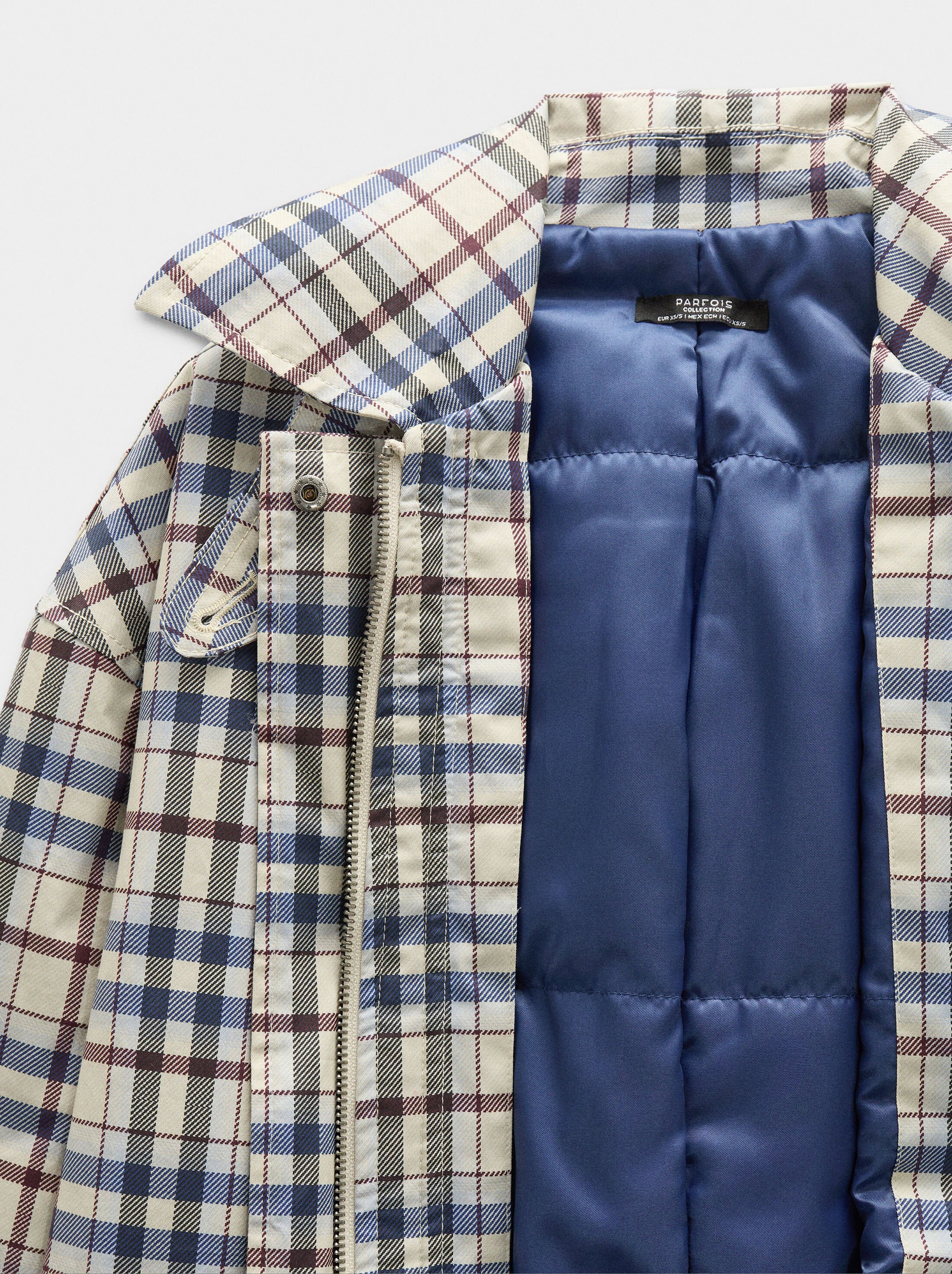 Jacket of cotton with squares image number 8.0