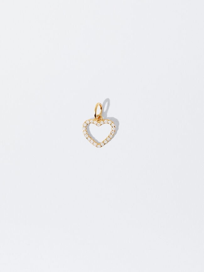 925 Silver Heart Charm image number 1.0