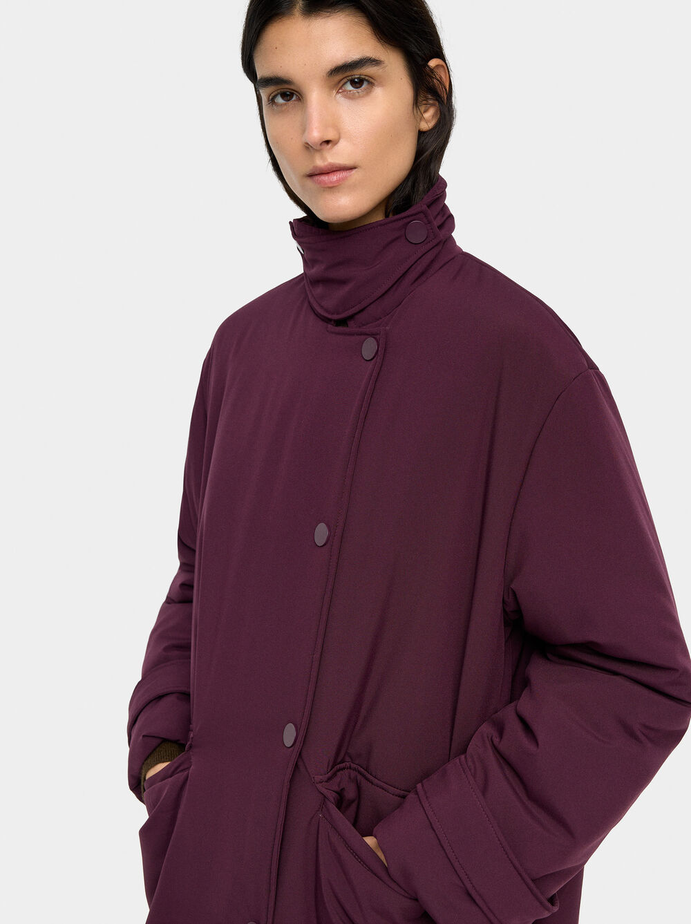 Long jacket with pockets