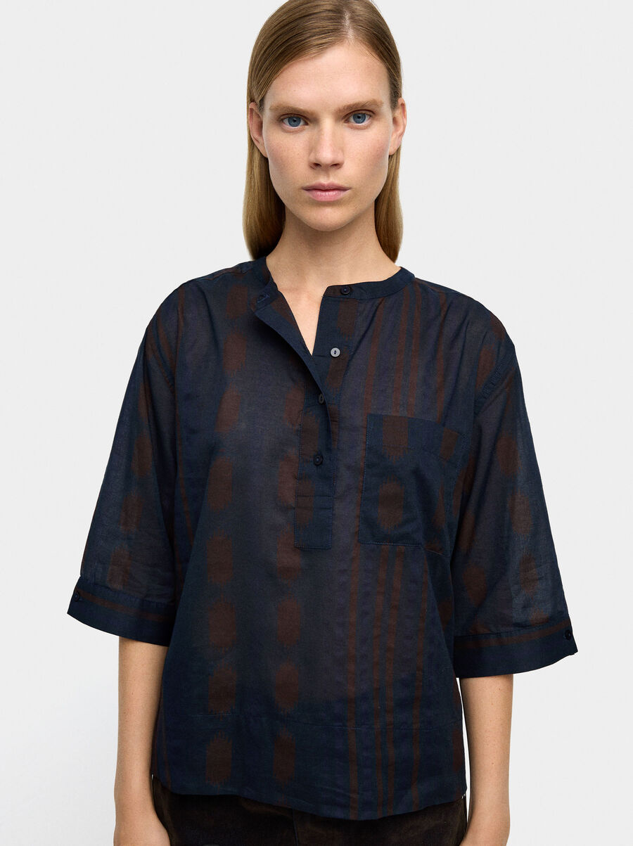 Camisa estampada 100 % algodón