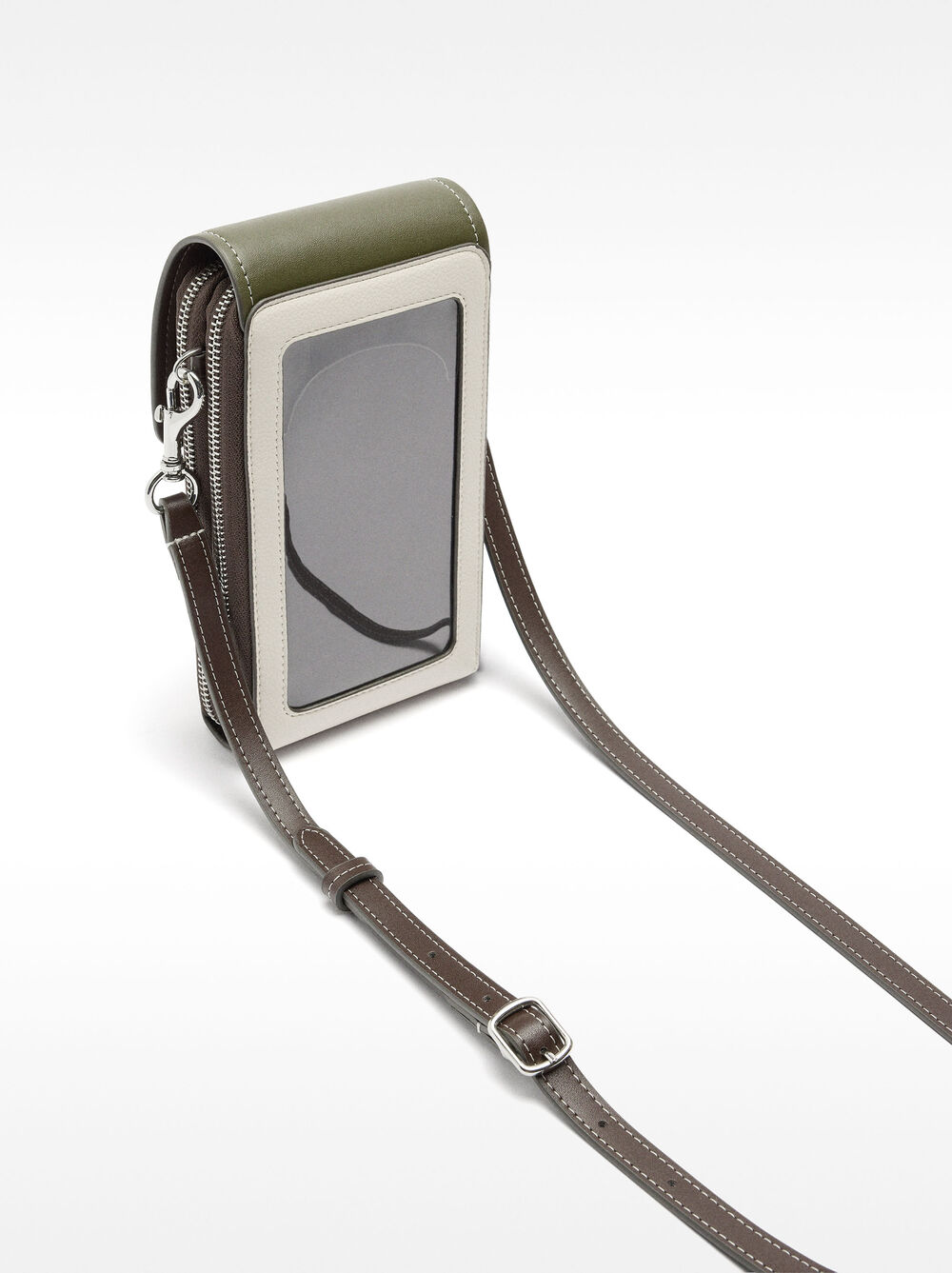 Borsa per cellulare color block