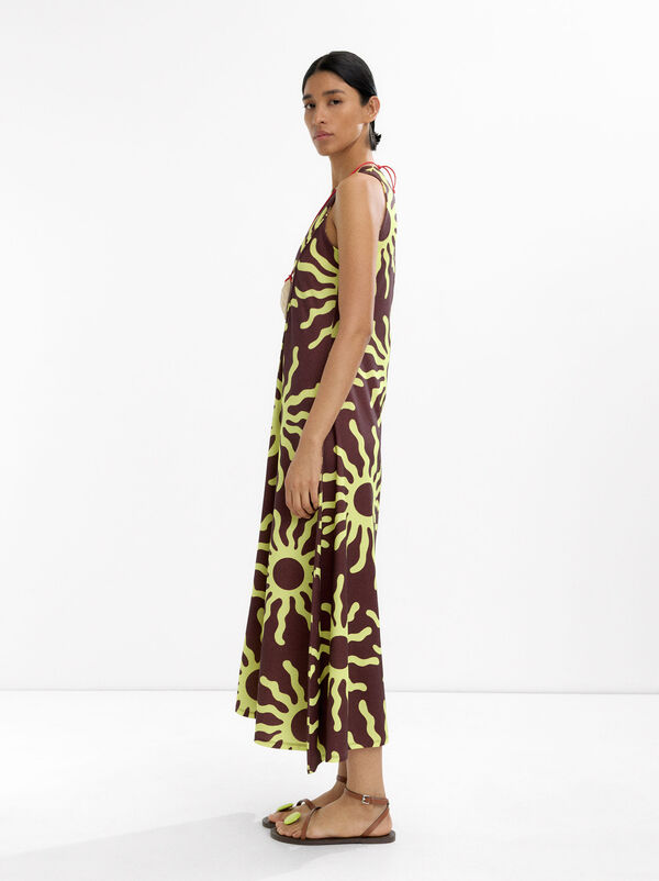 Long dress with print