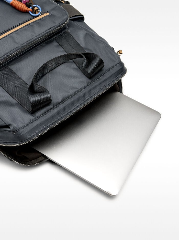 Nylon-effect backpack for 13" laptop