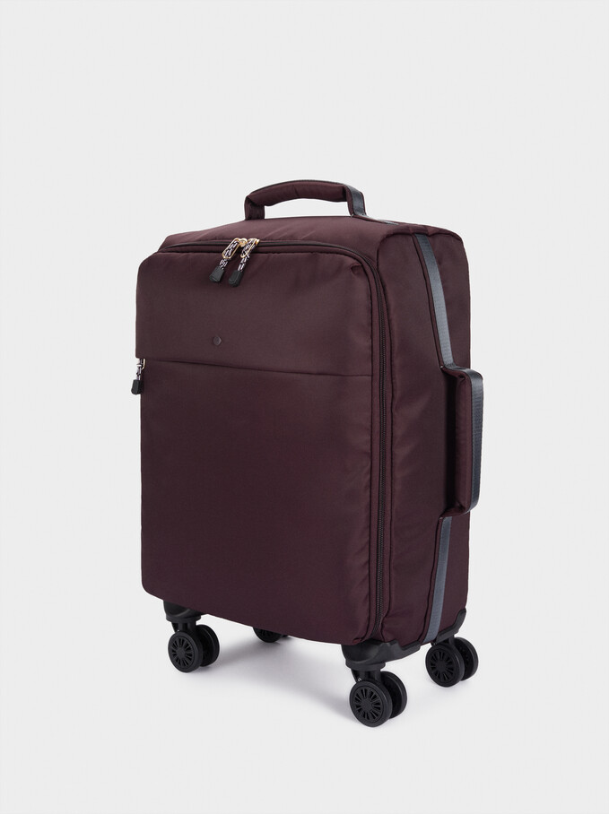 Nylon Suitcase, Bordeaux, hi-res