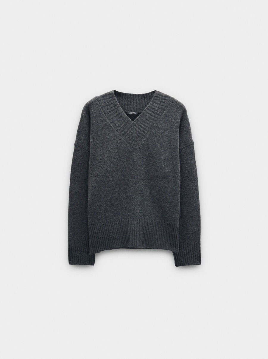 Jersey de punto escote en V
