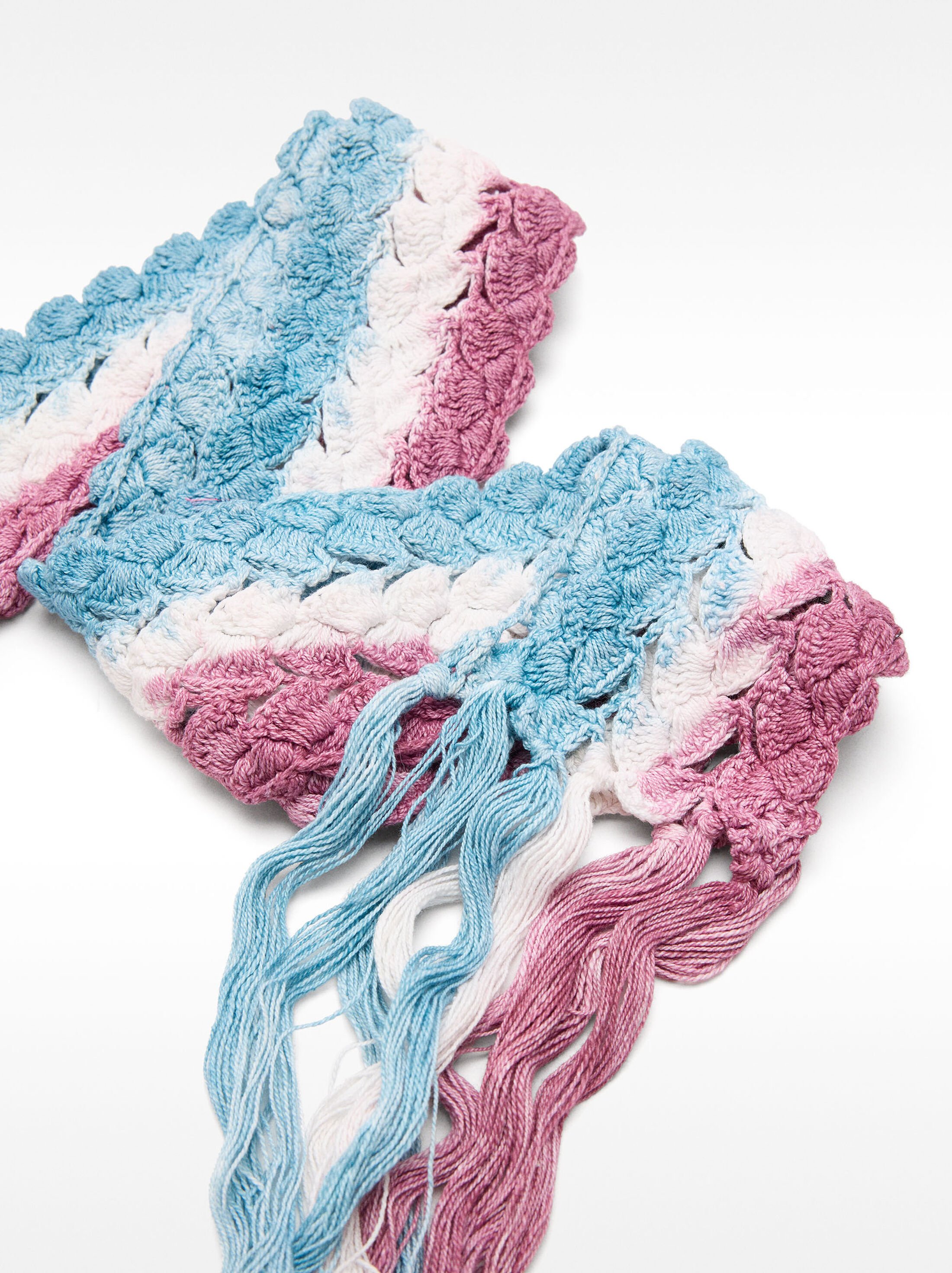 Thin 100% cotton scarf image number 1.0