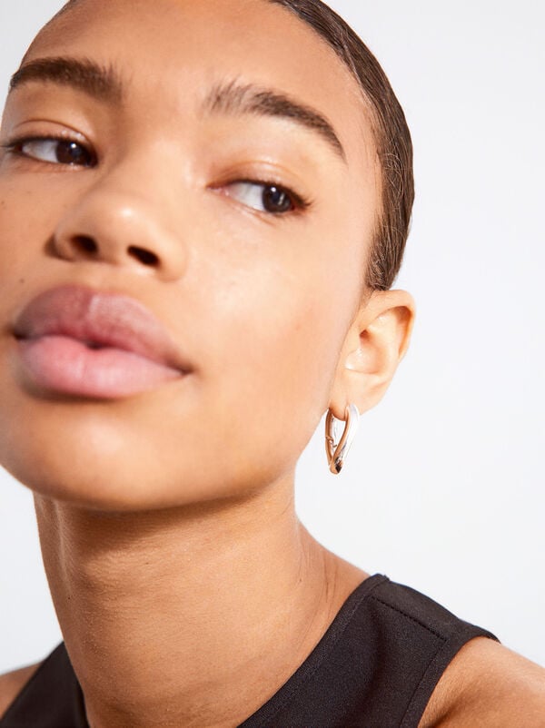 Silver hoop earrings