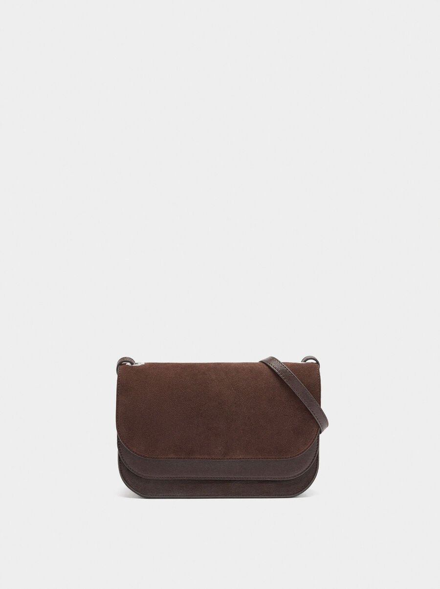 Bolso bandolera con solapa doble