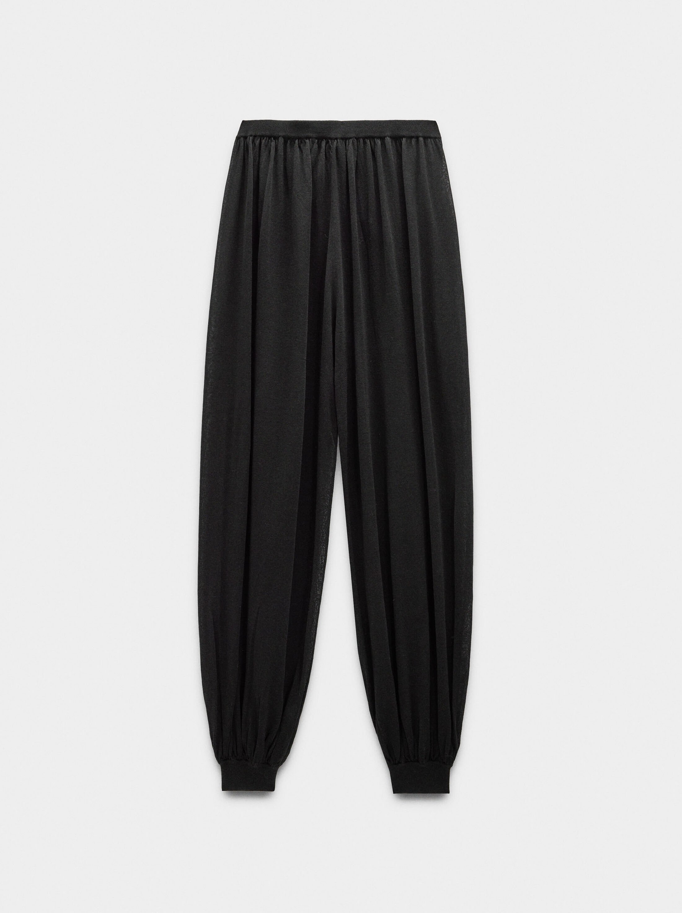 Cotton knit trousers image number 4.0
