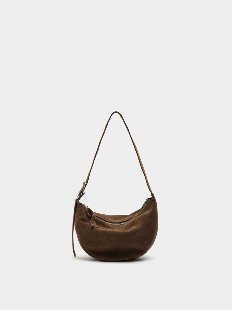 Leather hobo bag