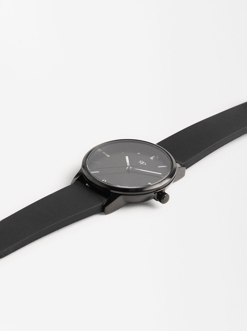 Relógio com bracelete de silicone