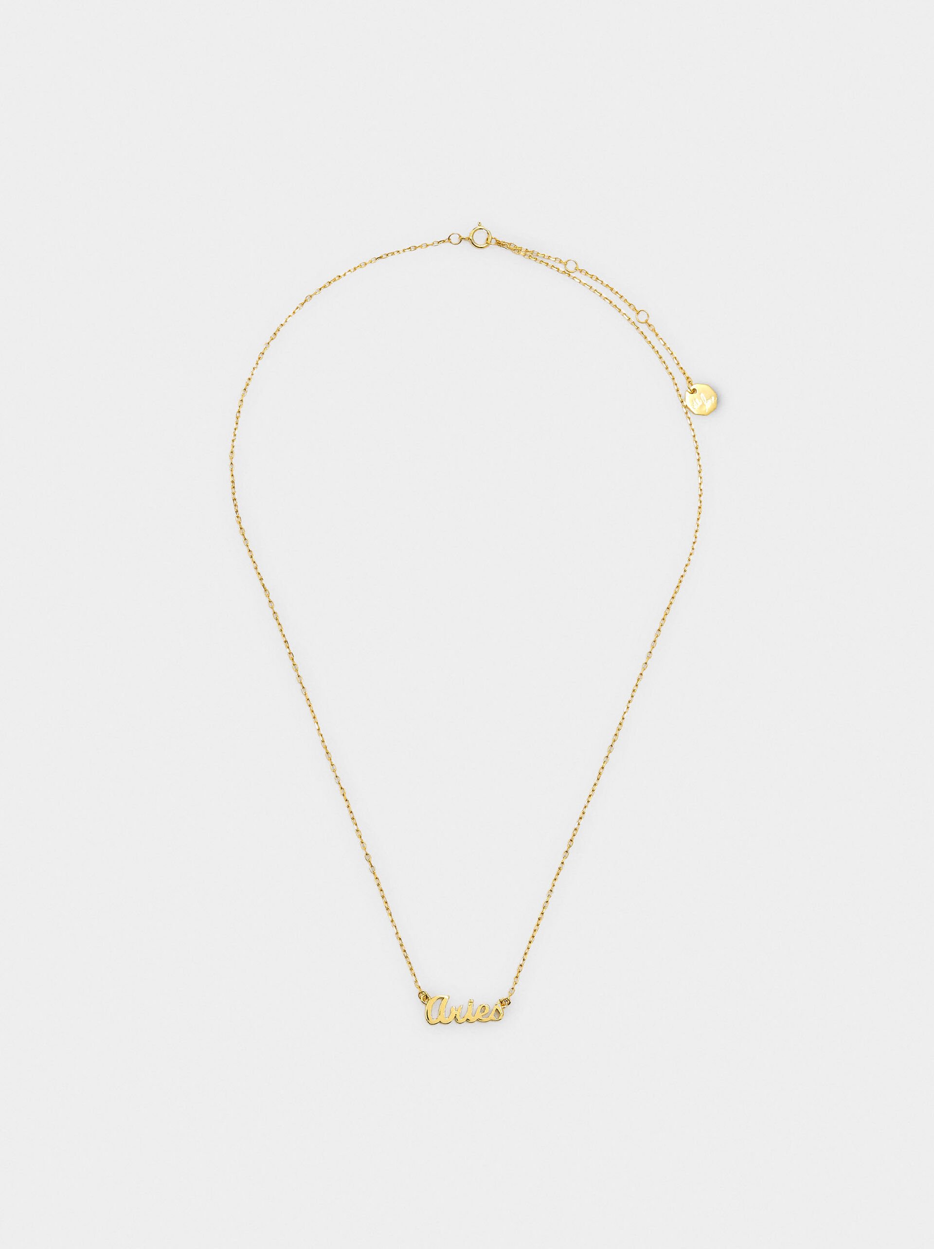 Collier signe du zodiaque BÉLIER - argent sterling 925 image number 1.0