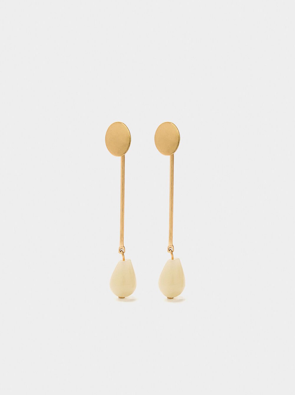 Long earrings with drop