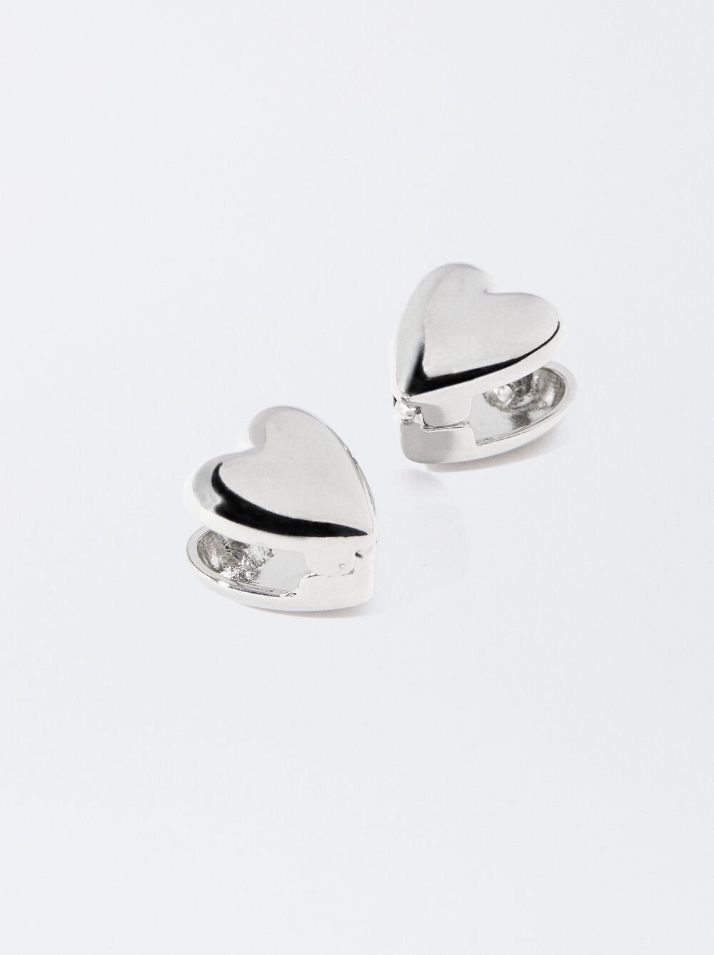 Silver Heart Earrings 