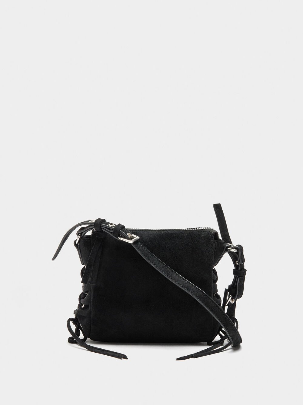 Shoulder bag with leather effect
