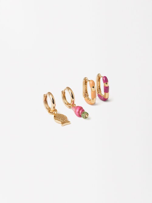 Set Of Golden Earrings